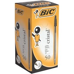 STYLO CRISTAL BIC NOIR