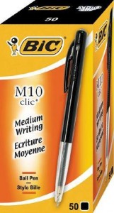 STYLO BILLE M10 CLIC BIC NOIR