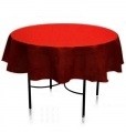NAPPE RONDE NON TISSEE ROUGE DIAMETRE 240 CM