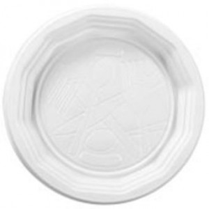 ASSIETTE PLASTIQUE BLANCHE