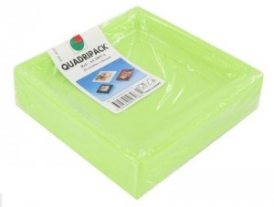 ASSIETTE PLASTIQUE CARREE 18.5 CM VERT ANIS
