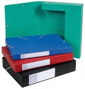 BOITE DE CLASSEMENT COULEUR ASSORTIE