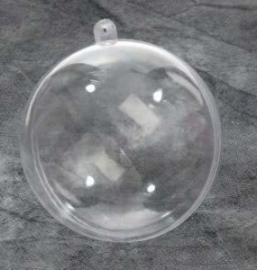 BOULE PLASTIQUE TRANSPARENTE