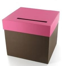 URNE FOND CHOCOLAT / COUVERCLE FUSCHIA
