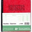 RECETTE/ DEPENSE PIQURE 21 X 19 CM