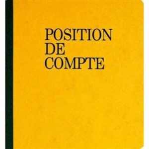 CARNET POSITION DE COMPTE