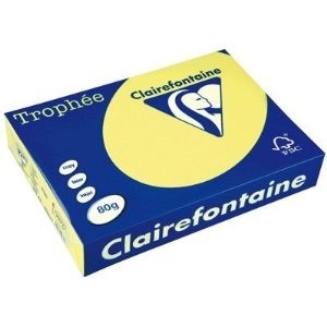 PAPIER PHOTOCOPIE A4 80 GRAMMES JAUNE FLUO