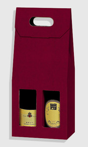 ETUI 2 BOUTEILLES KRAFT BORDEAUX