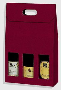 ETUI 3 BOUTEILLES KRAFT BORDEAUX