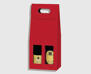 ETUI 2 BOUTEILLES KRAFT ROUGE