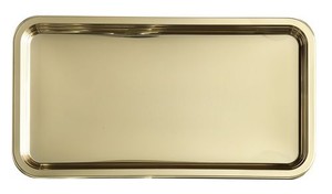 PLATEAU RECTANGULAIRE PLASTIQUE OR P/3
