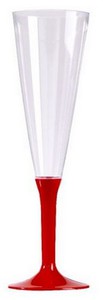 FLÛTE A CHAMPAGNE PIED ROUGE P/10