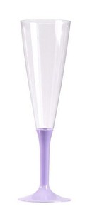 FLÛTE A CHAMPAGNE PIED LILAS P/10