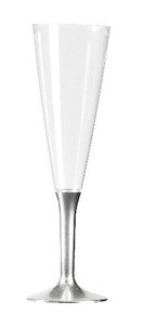 FLÛTE A CHAMPAGNE PIED ARGENT P/10