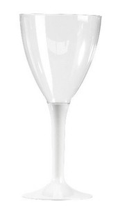 VERRE A VIN PIED BLANC P/10
