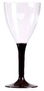 VERRE A VIN PIED CHOCOLAT P/10 / 16 CL