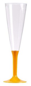 FLÛTE A CHAMPAGNE PIED MANDARINE P/10