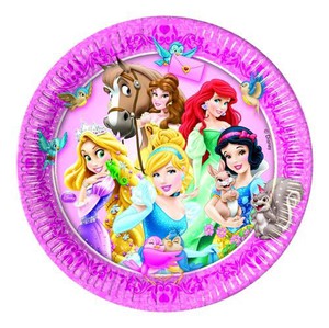 ASSIETTE CARTON PRINCESSE DISNEY P/8