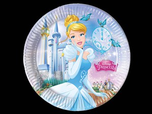 ASSIETTE CARTON CENDRILLON P/8