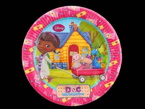 ASSIETTE CARTON DOCTEUR PELUCHE P/8