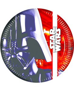 ASSIETTE CARTON STAR WARS P/8
