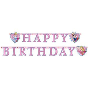 GUIRLANDE HAPPY BIRTHDAY PRINCESSE DISNEY