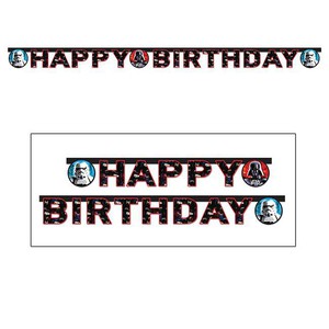 GUIRLANDE HAPPY BIRTHDAY STAR WARS