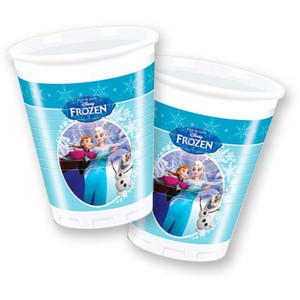 GOBELET PLASTIQUE REINE DES NEIGES P/8