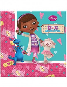 SERVIETTE DOCTEUR PELUCHE P/20