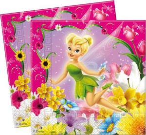 SERVIETTE FÉE CLOCHETTE P/20