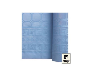 NAPPE DAMASSEE BLEU AZUR