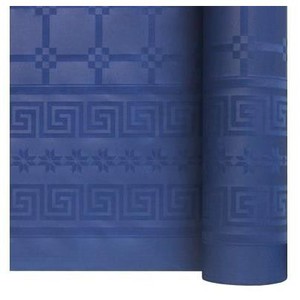 NAPPE DAMASSEE BLEU MARINE