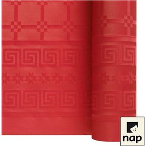 NAPPE DAMASSEE ROUGE