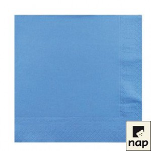 SERVIETTE OUATE BLEU AZUR P/100