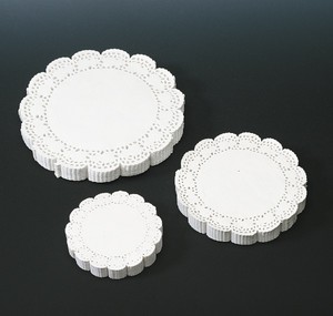 DENTELLE PAPIER RONDE BLANCHE P/250