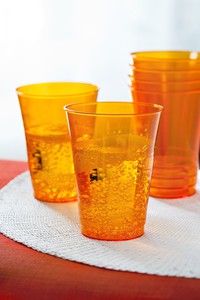 VERRE PLASTIQUE ORANGE P/10