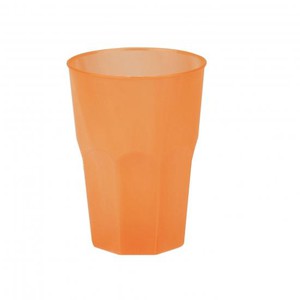VERRE PLASTIQUE HAPPY COCKTAIL ORANGE P/20