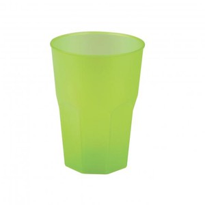 VERRE PLASTIQUE HAPPY COCKTAIL VERT ANIS P/20