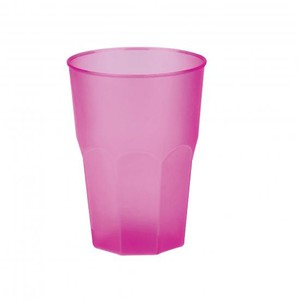 VERRE PLASTIQUE HAPPY COCKTAIL FUSCHIA P/20