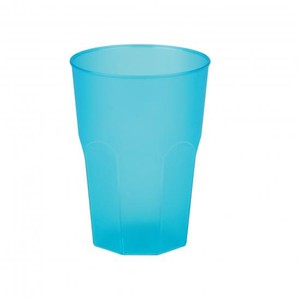 VERRE PLASTIQUE HAPPY COCKTAIL TURQUOISE P/20