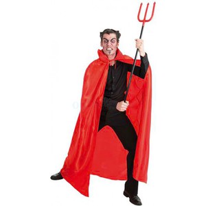 CAPE ADULTE VAMPIRE SATIN ROUGE