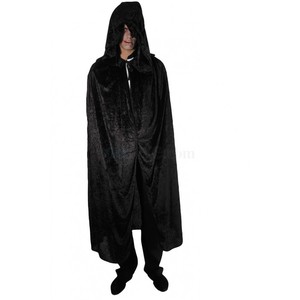 CAPE ADULTE VELOURS NOIR LUXE