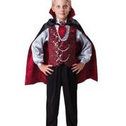 DEGUISEMENT ENFANT VAMPIRE ARISTOCRATE AVEC CAPE 3 PIECES