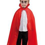 CAPE ENFANT VAMPIRE TAFFETAS ROUGE