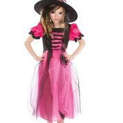 DEGUISEMENT ENFANT SORCIERE PINK 2 PIECES 