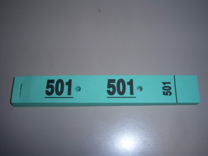 TICKETS VESTIAIRE AVEC TROUS 3 VOLETS VERT