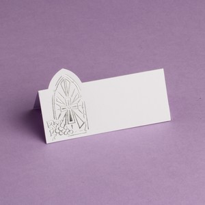 CARTE DE TABLE CROIX ARGENT PAR 10