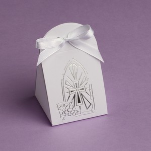 POCHETTE IRIS CROIX ARGENT PAR 10