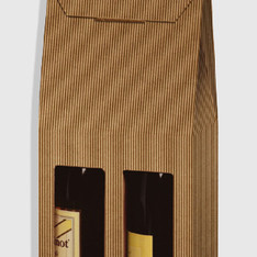 ETUI 2 BOUTEILLES KRAFT ECRU