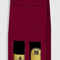 ETUI 2 BOUTEILLES KRAFT BORDEAUX